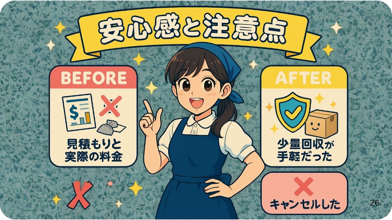 💬 体験談で分かる安心感と注意点