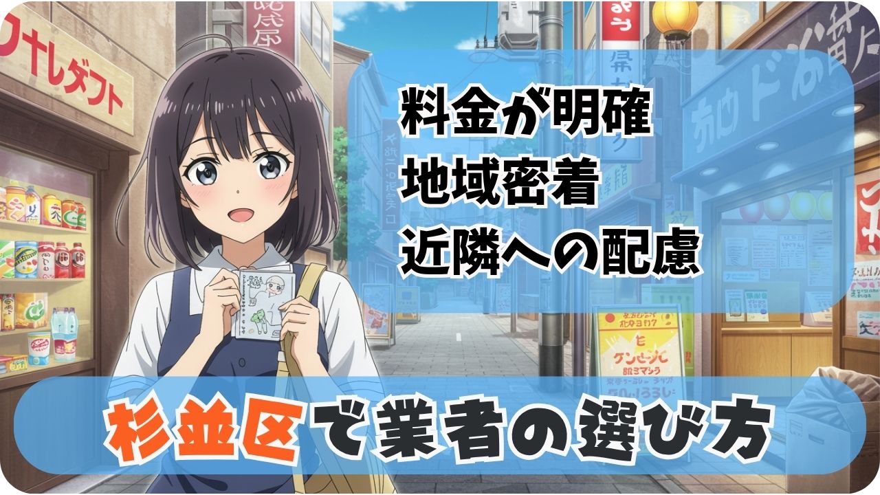 ✅ 杉並区で信頼できる不用品回収業者の選び方