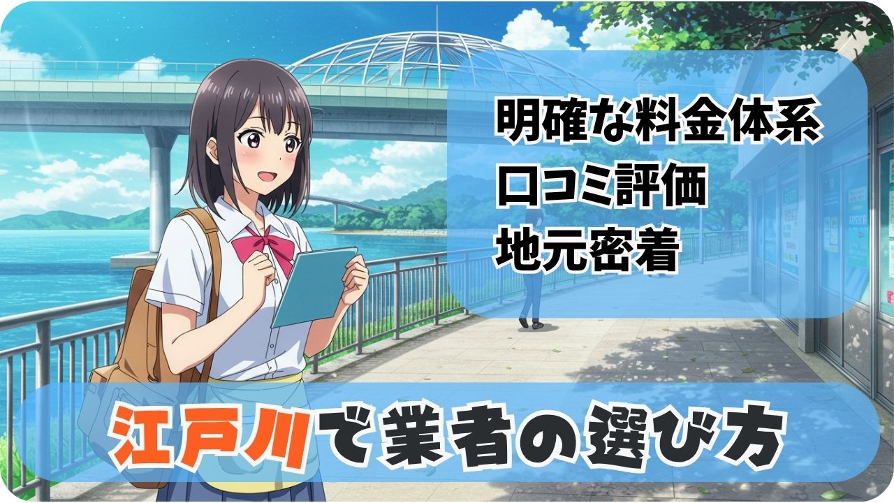 ✅ 江戸川区の不用品回収業者の正しい選び方